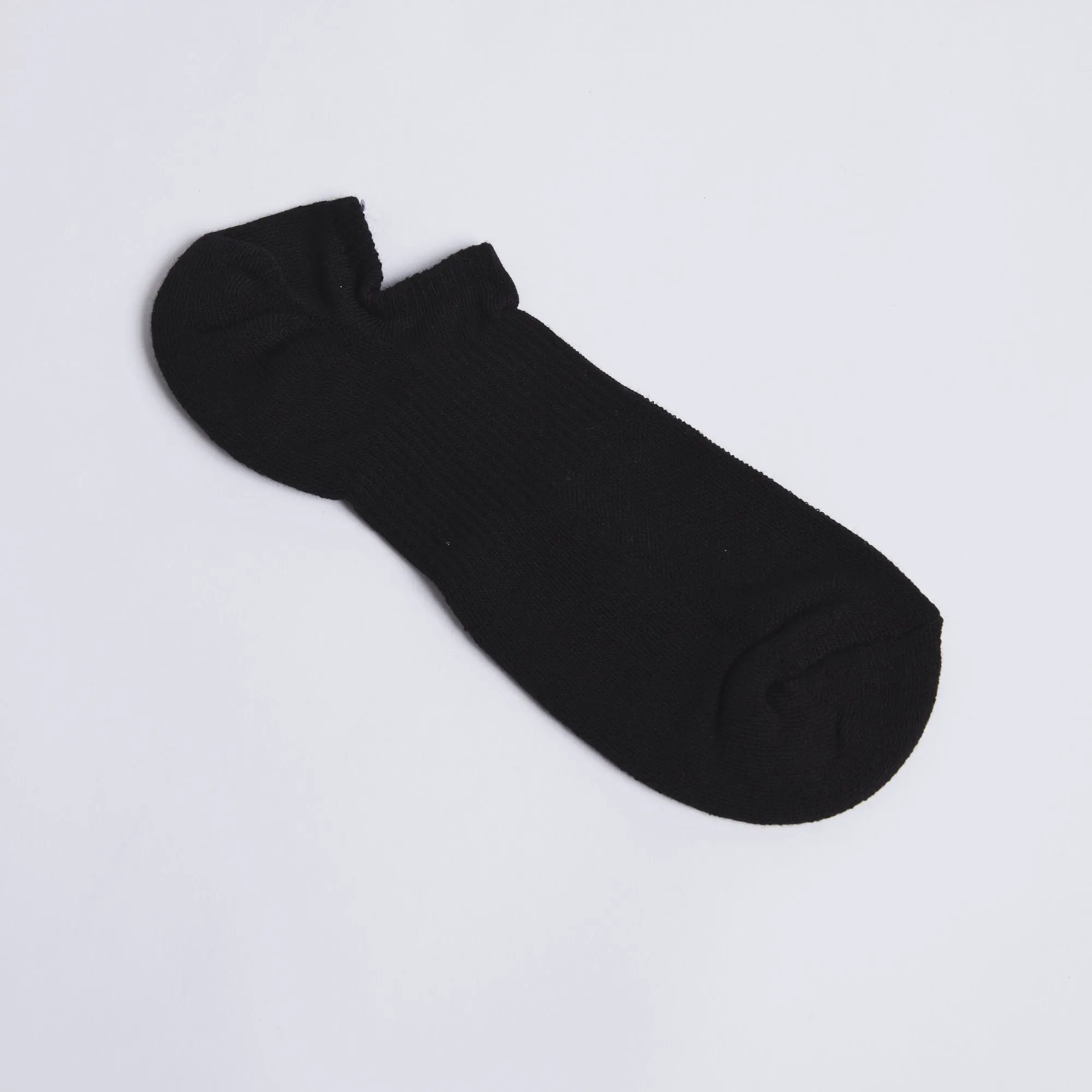 3 Pack Text Graphic Trainer Liner Socks - Black / Black / Black