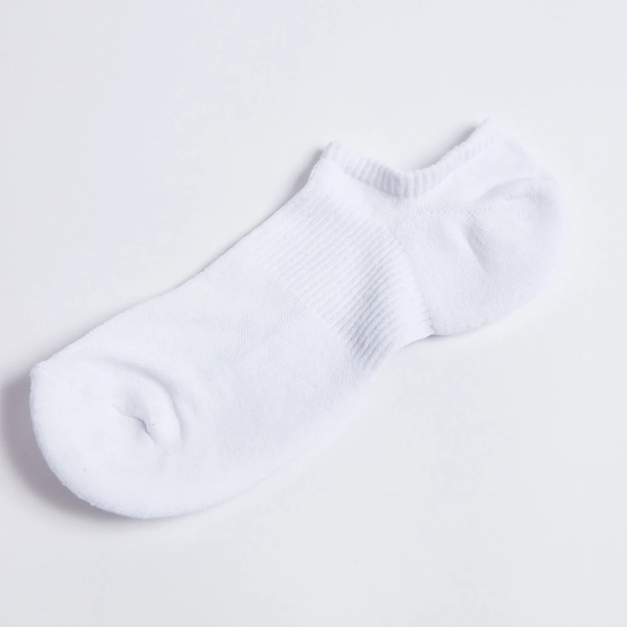 3 Pack Text Graphic Trainer Liner Socks - White / White / White