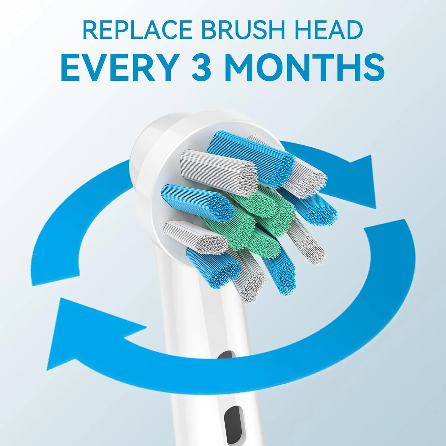8Pcs Brush Heads for Oral B - Plaque Removal