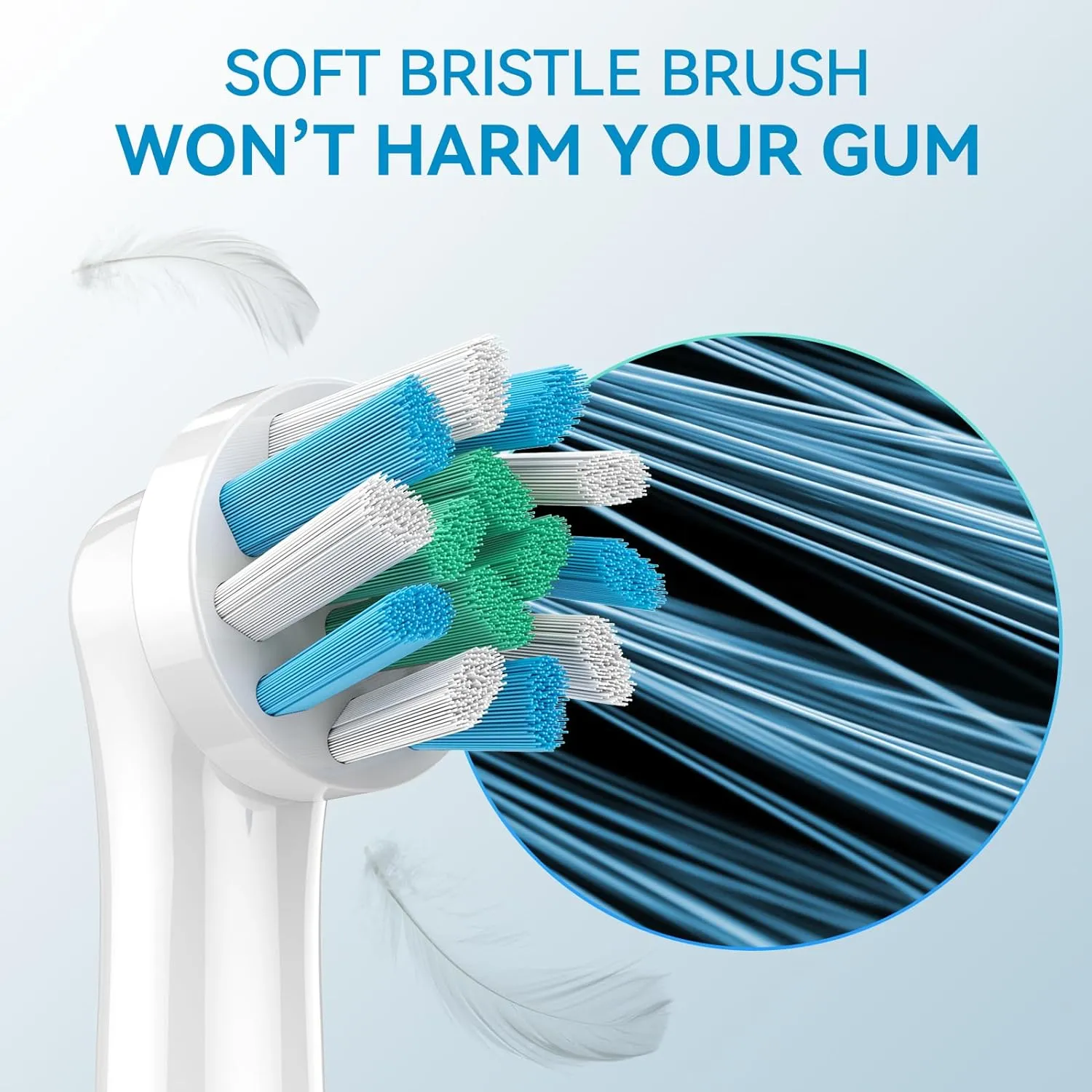8Pcs Brush Heads for Oral B - Plaque Removal