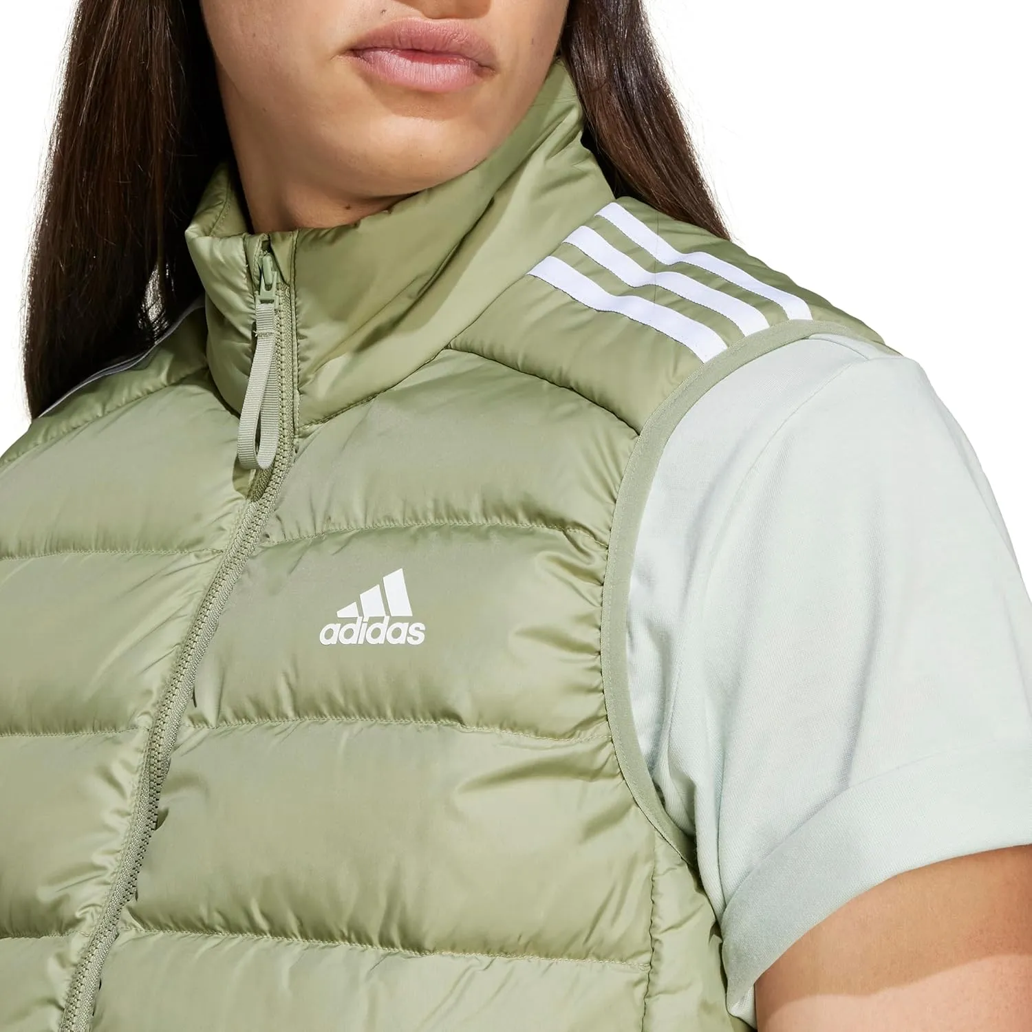 adidas Men's Essentials 3-Stripes Light Down Vest