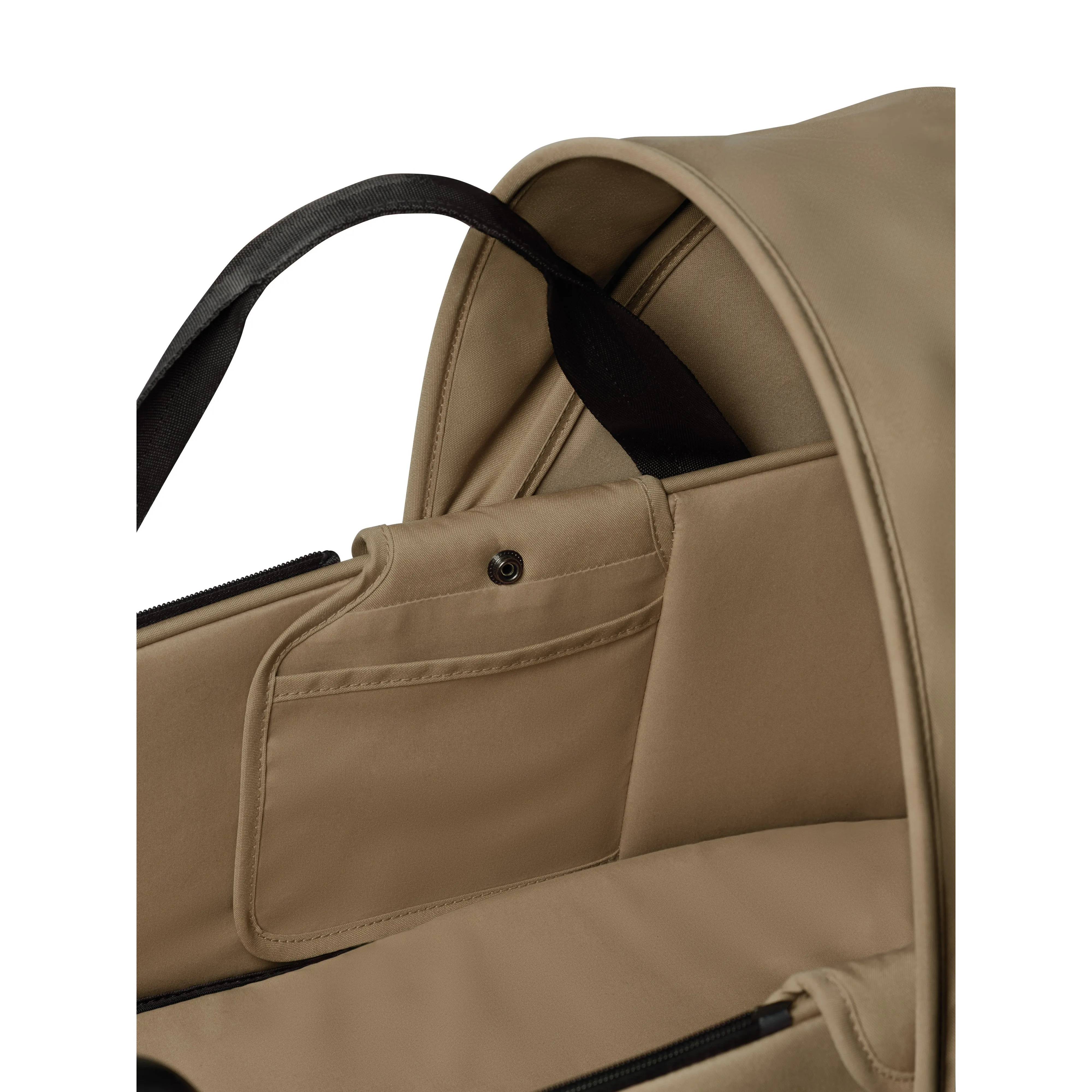 BABYZEN YOYO² Baby Stroller Set - White Frame with Toffee Bassinet
