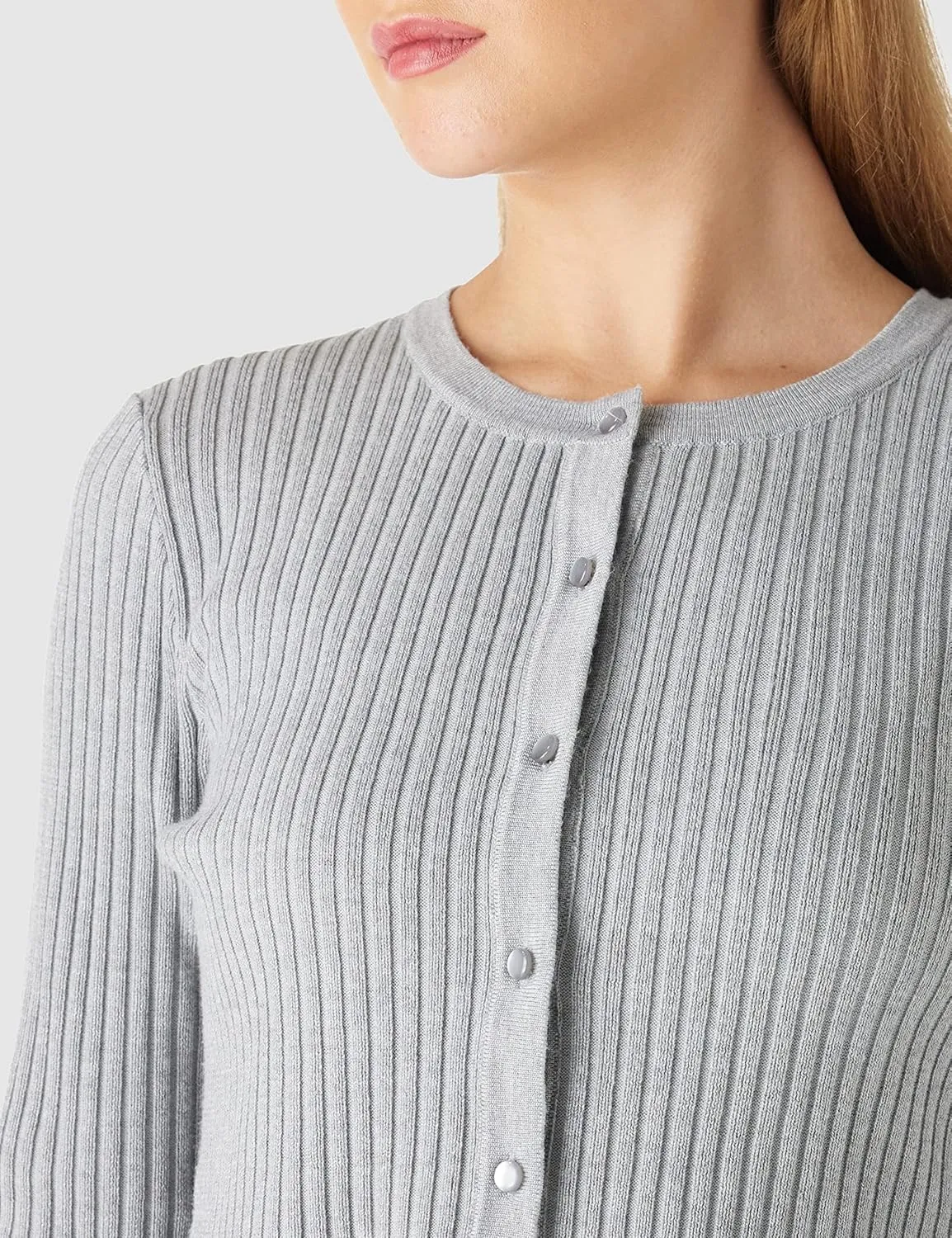 Beautiful Nomad Women's Long Sleeve Cardigan Peplum Sweater Crew Neck Button Tops Knit Ribbed Elegant Outwear Coat