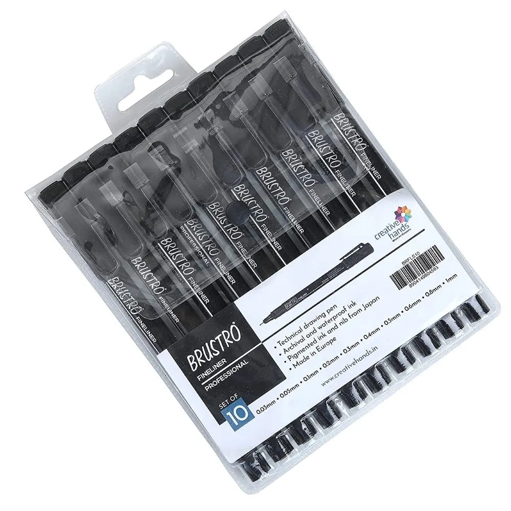 Brustro Fineliner Professional Set of 10