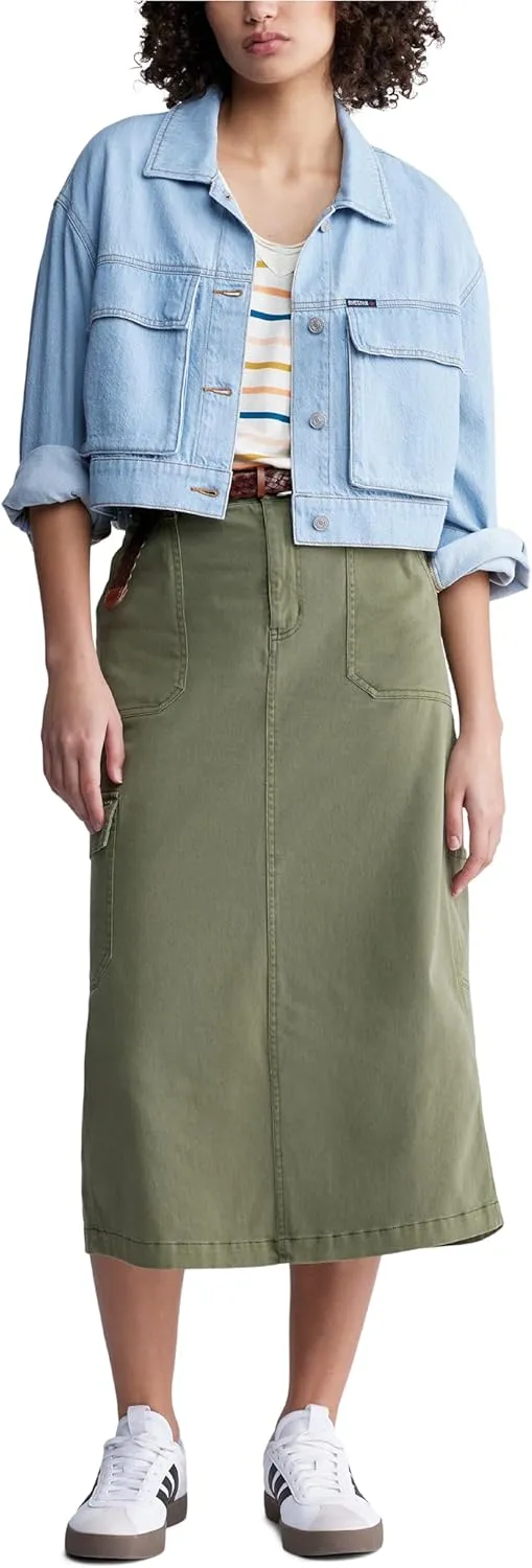 Buffalo David Bitton Women's Teagan Boxy Cropped Denim Jacket