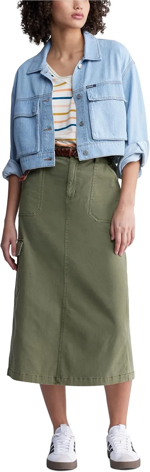 Buffalo David Bitton Women's Teagan Boxy Cropped Denim Jacket