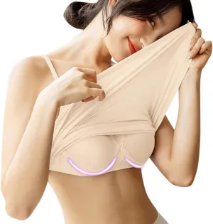 Built in Bra Tank Tops for Women Cotton Padded sports bra Womens thin Spaghetti Strap camisoles with built in bra