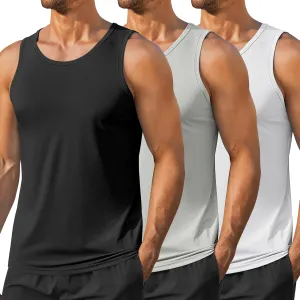 COOFANDY Men's Workout Tank Tops UPF 50  Sleeveless Gym Muscle Shirts Cooling Quick Dry Bodybuilding Tanks for Swim Beach