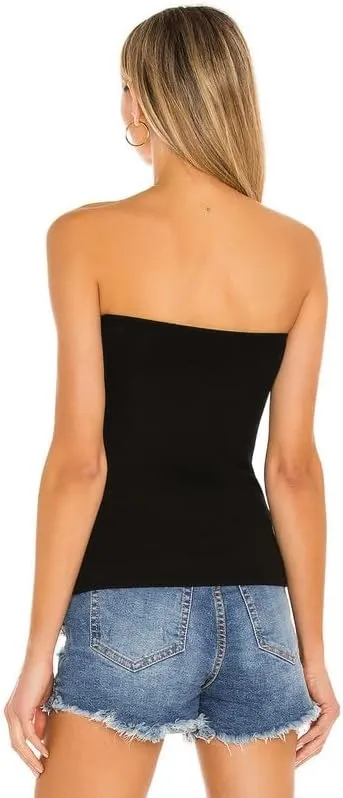 Cotton Long Tube Tops for Womens Strapless Camisoles Sexy Bandeau 3 Pieces