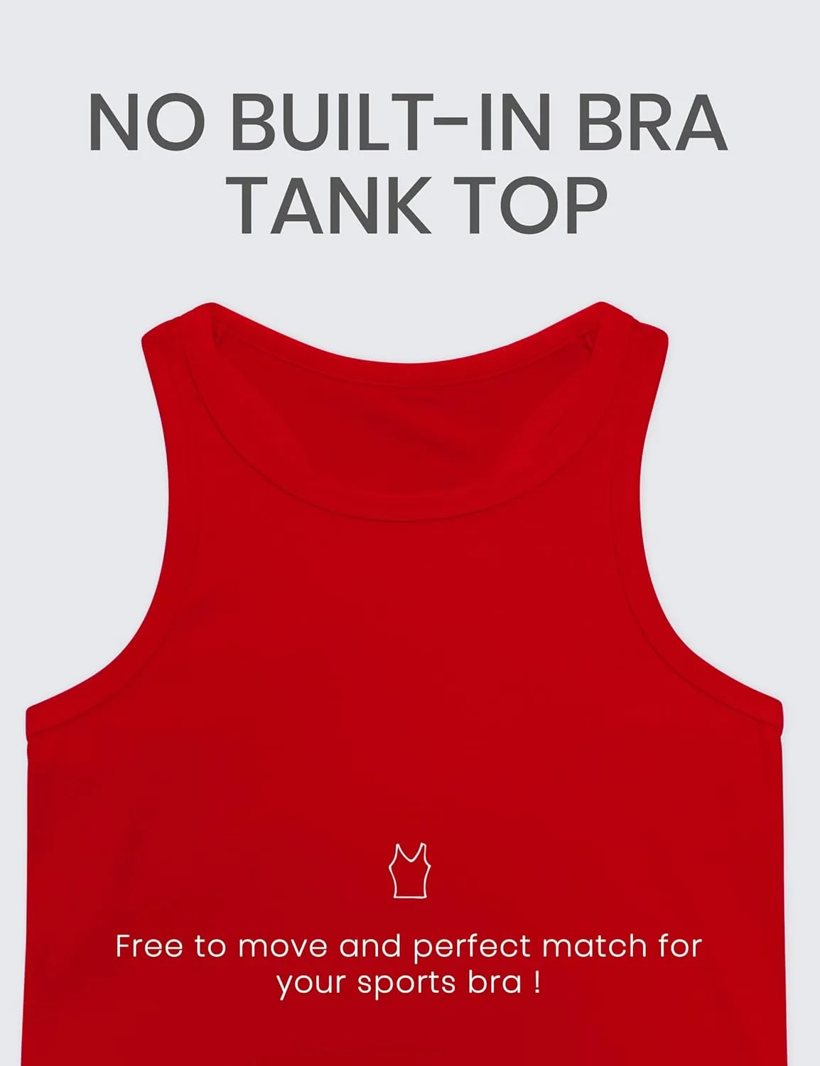 CRZ YOGA Butterluxe Womens Workout Racerback Sleeveless Tops High Neck Athletic Camisole Tanks Running Gym Yoga Shirts