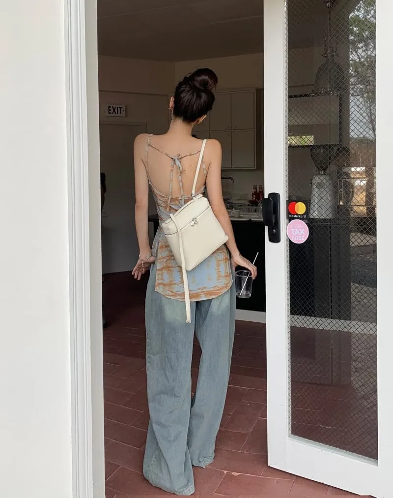Cute Women's Sleeveless Tank Top, Y2K Kawaii Coquette Camisole Summer Grunge Women's Tanks Camis Aesthetci Cami