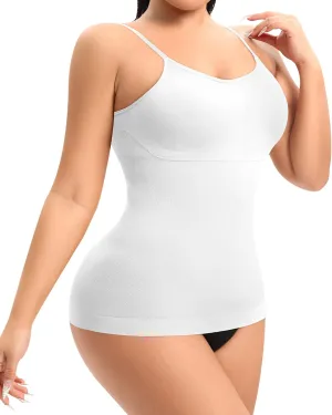 DERCA Women's Shapewear Cami Tummy Control Compression Tank Tops Adjustable Straps Body Shaper Camisoles