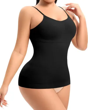 DERCA Women's Shapewear Cami Tummy Control Compression Tank Tops Adjustable Straps Body Shaper Camisoles