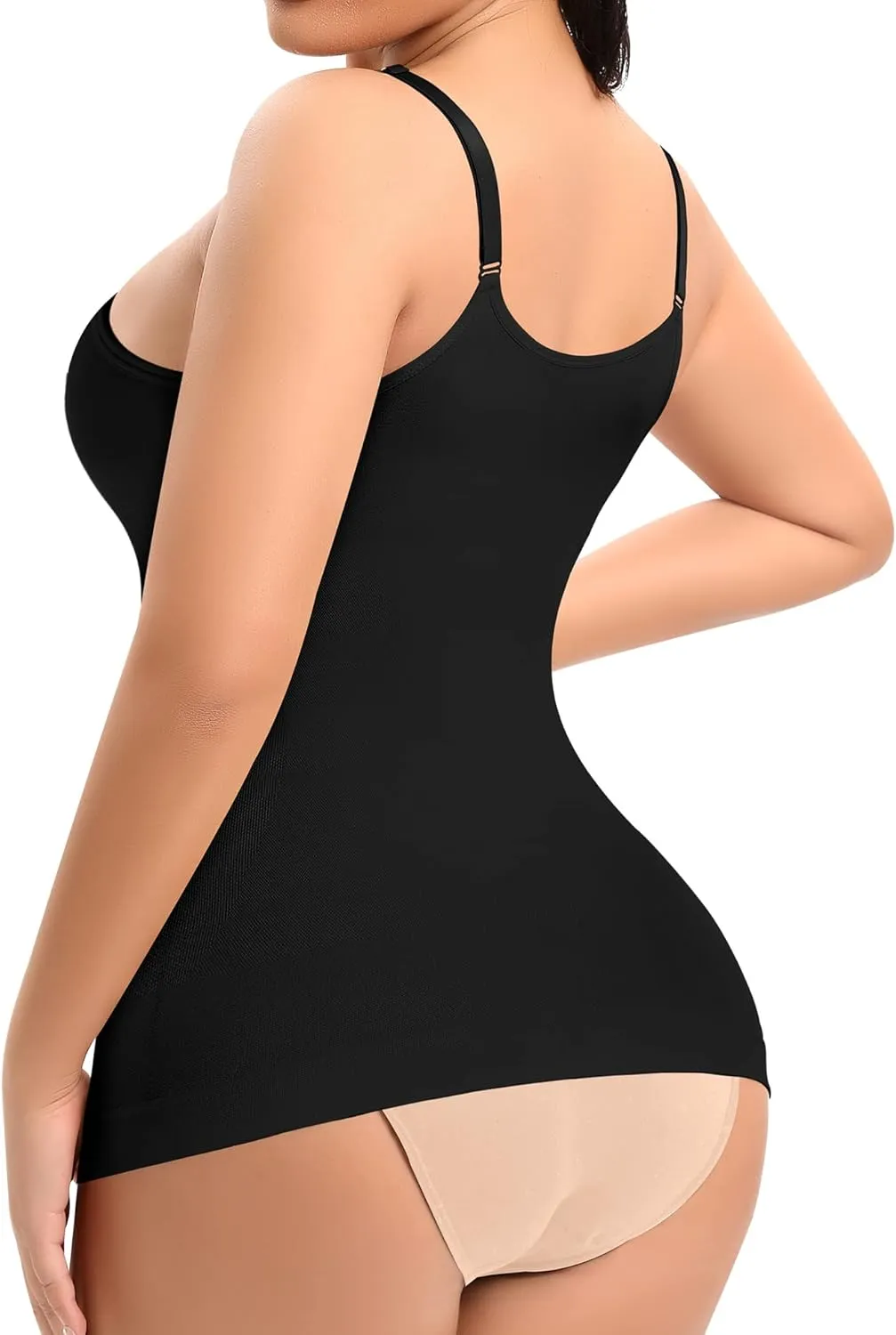 DERCA Women's Shapewear Cami Tummy Control Compression Tank Tops Adjustable Straps Body Shaper Camisoles