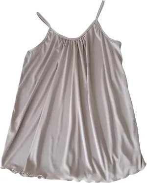Dress Shirts for Women Pleated Spaghetti Strap Camisole Loose Fit Casual Sleeveless Flowy Basic Tops Silk Sleepwear Tanks