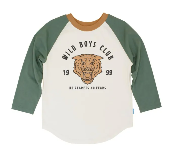 Feather 4 Arrow - Wild Boys Club Raglan in Army