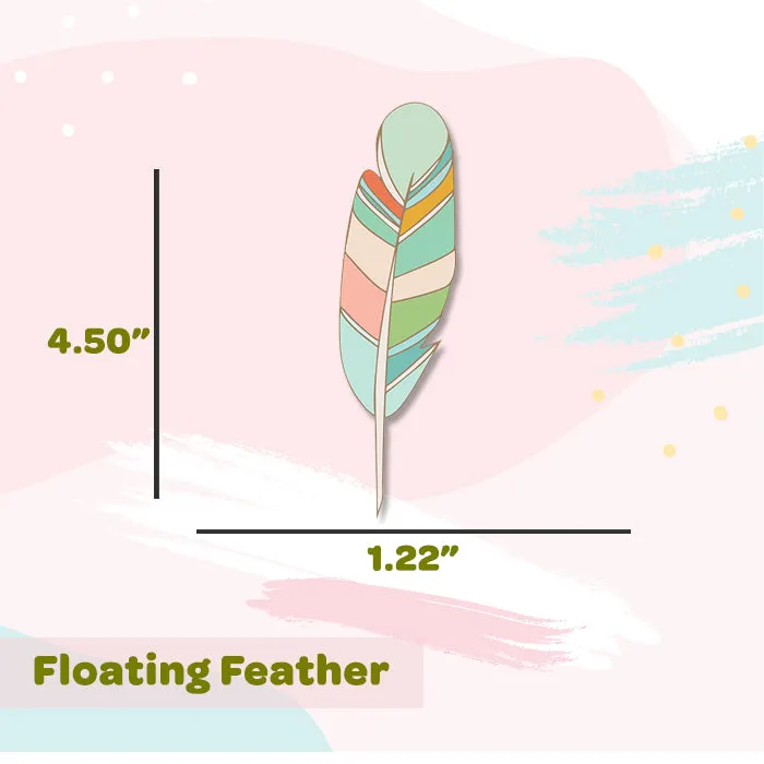 Floating Feather Mini Wall Art Stickers