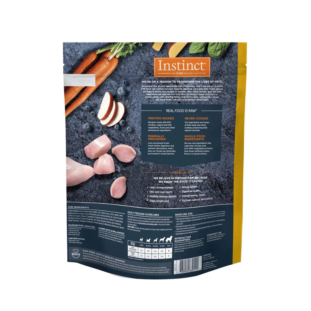 Instinct Raw Cage Free Chiken Recipe Dog Food