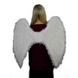 Large White Feather Angel Wings
