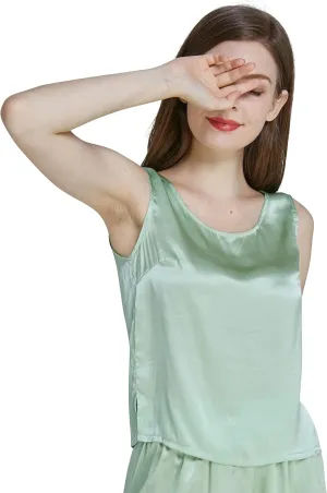LEPTON (Tank TOP ONLY) Silk Camisoles for Women Tank Tops Ladies Girls Summer Cool Soft
