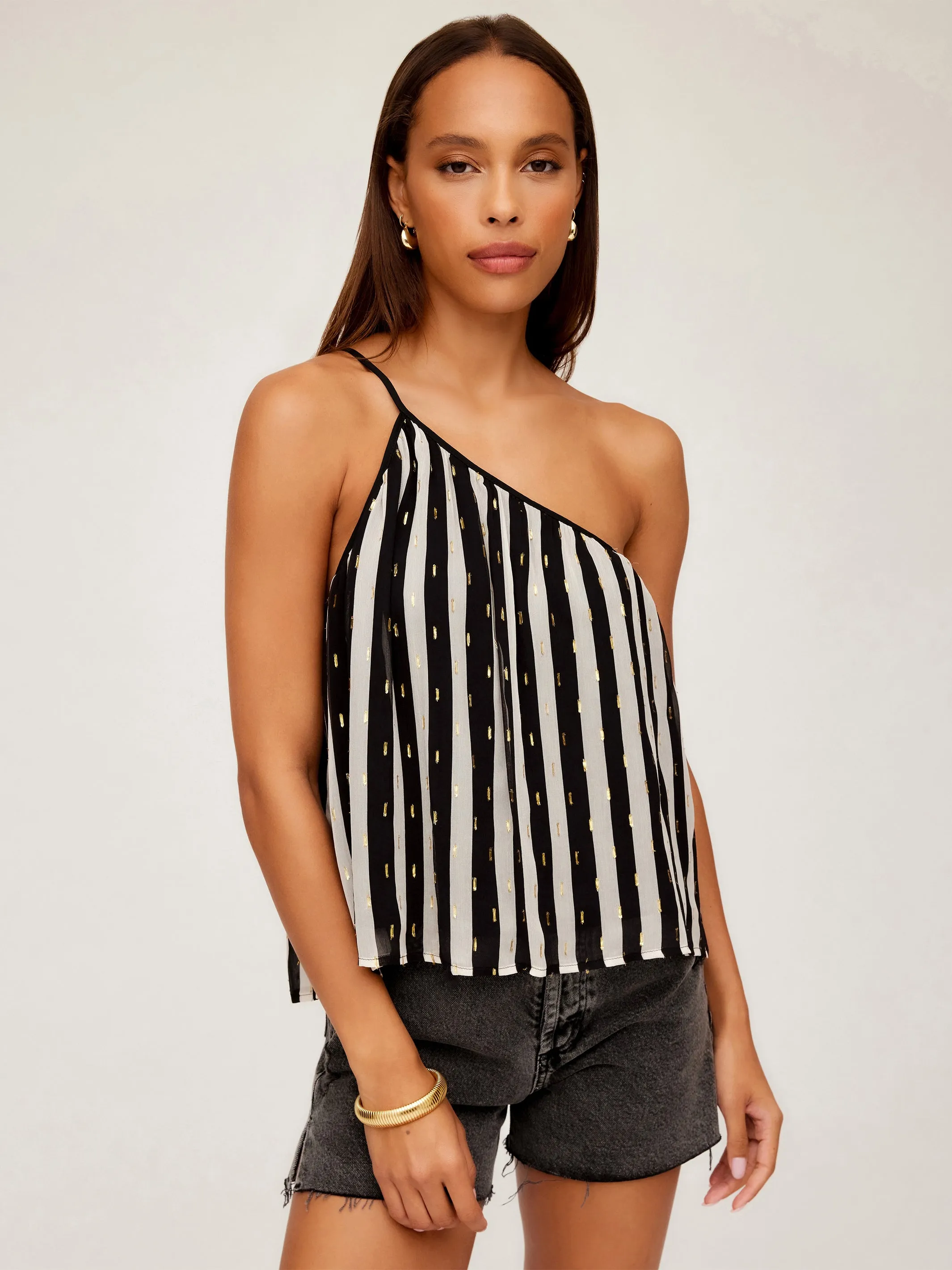Louetta One-Shoulder Tank