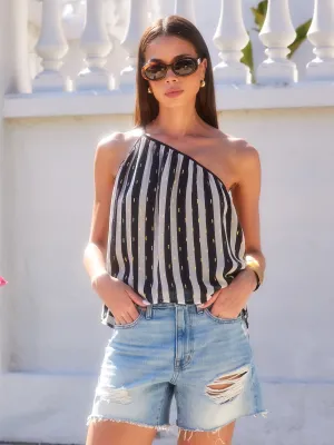 Louetta One-Shoulder Tank