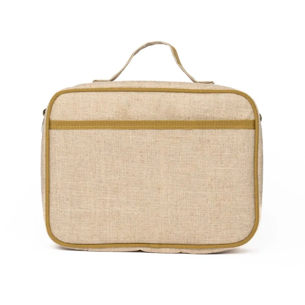 Lunch Box Raw Linen - Birds in Nature