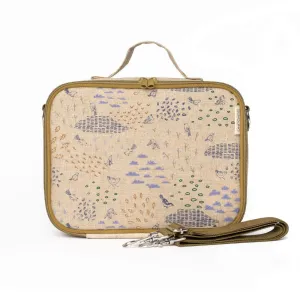 Lunch Box Raw Linen - Birds in Nature