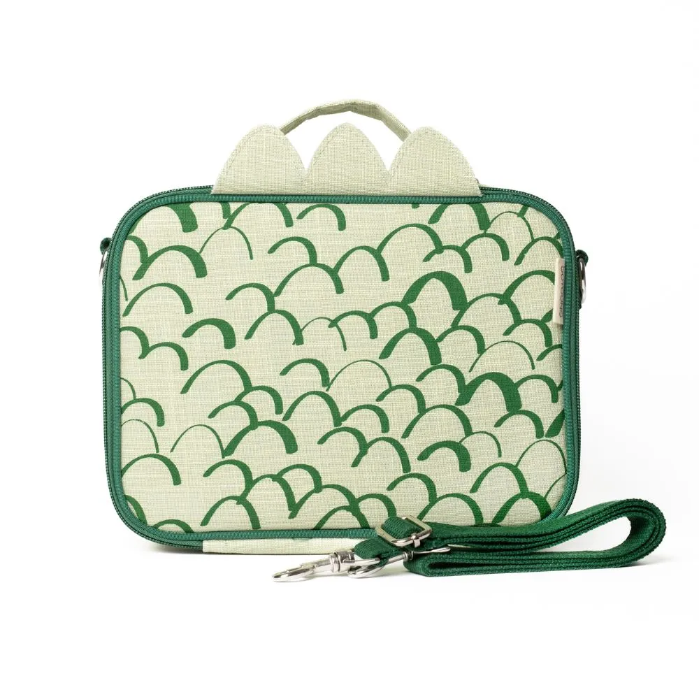 Lunch Box Raw Linen - Dino Scales