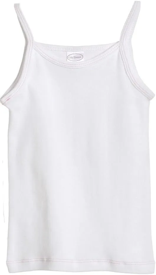 Made in USA Girls 100% Cotton Camisole Spaghetti Straps, SPD Sensory Clothing