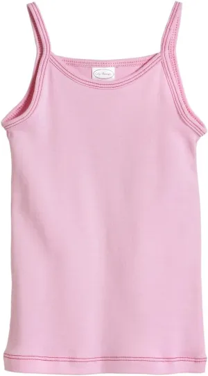 Made in USA Girls 100% Cotton Camisole Spaghetti Straps, SPD Sensory Clothing