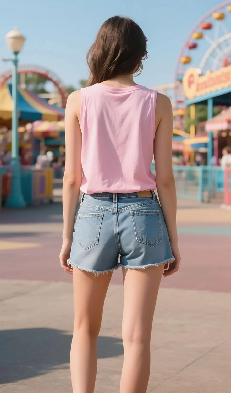 Magic Kingdom Tanks for Women Sequin Shirts Colorful Castle Graphic Sleveless Top Holiday Vacation Tank Tops
