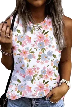 MHTOR Baseball O-Neck Tank Women Print Baseball Tanks Cute Workout Graphic Casual Summer Sleeveless Vest Top