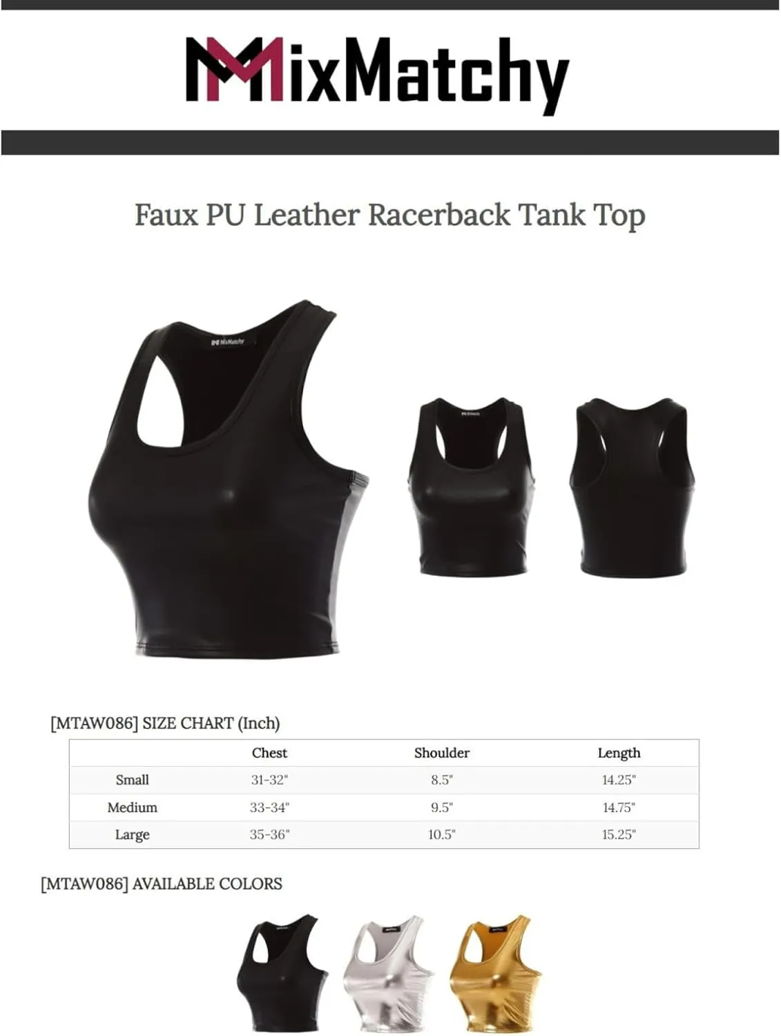 MixMatchy Women's Casual Basic Sports Crop Tank Tops Racerback Running Yoga Tanks Cotton Sleeveless Gym Shirts