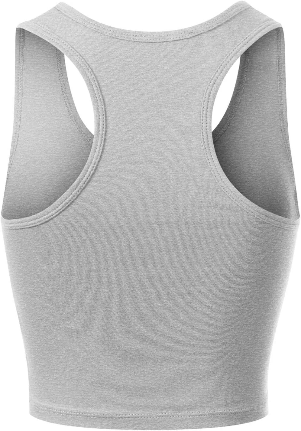 MixMatchy Women's Casual Basic Sports Crop Tank Tops Racerback Running Yoga Tanks Cotton Sleeveless Gym Shirts