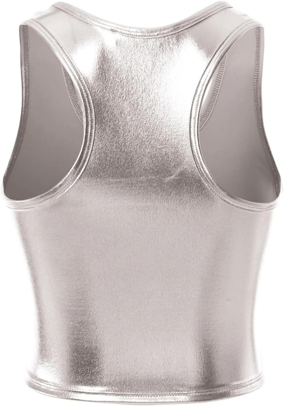 MixMatchy Women's Casual Basic Sports Crop Tank Tops Racerback Running Yoga Tanks Cotton Sleeveless Gym Shirts