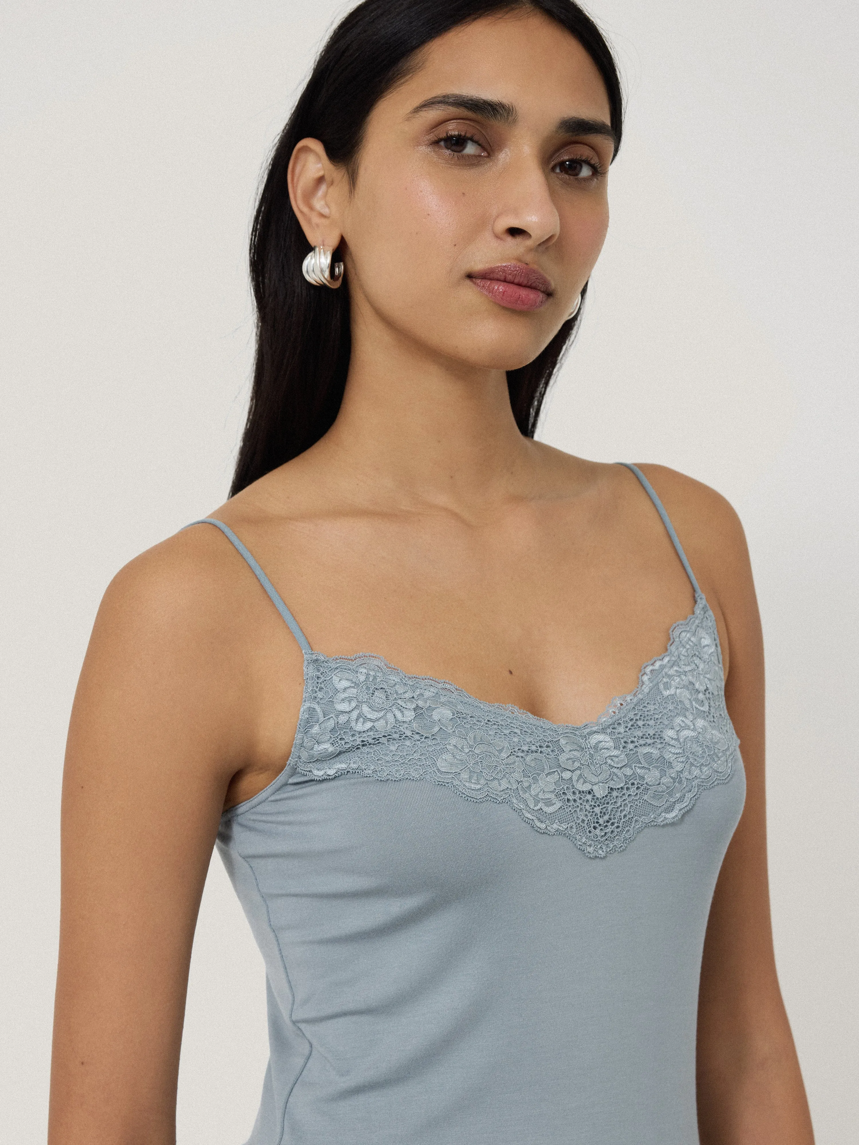 Modal Lace Vest | Summer Rain
