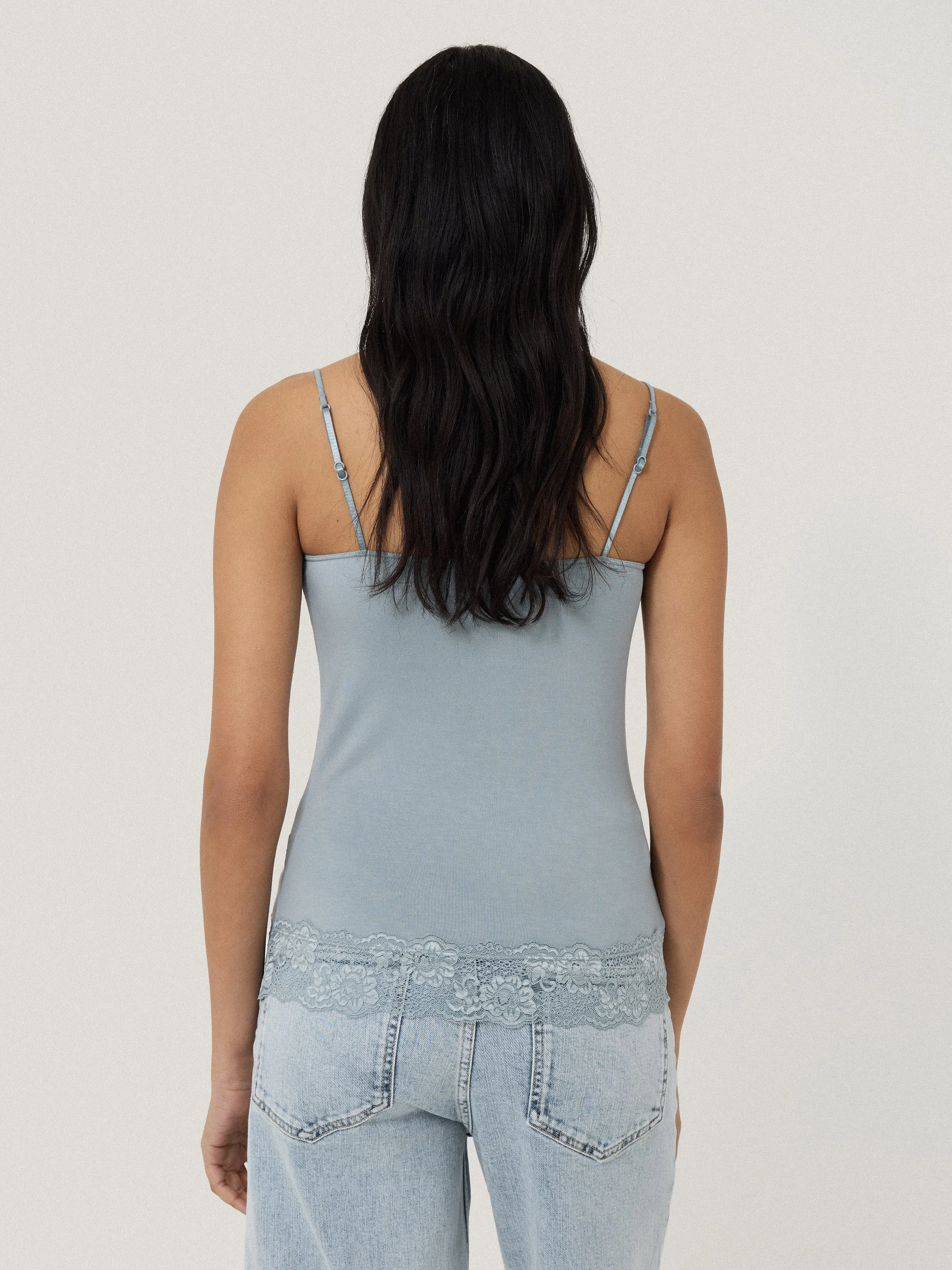 Modal Lace Vest | Summer Rain