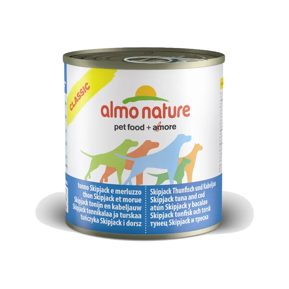 Natural Skipjack Tuna & Cod Dog Can