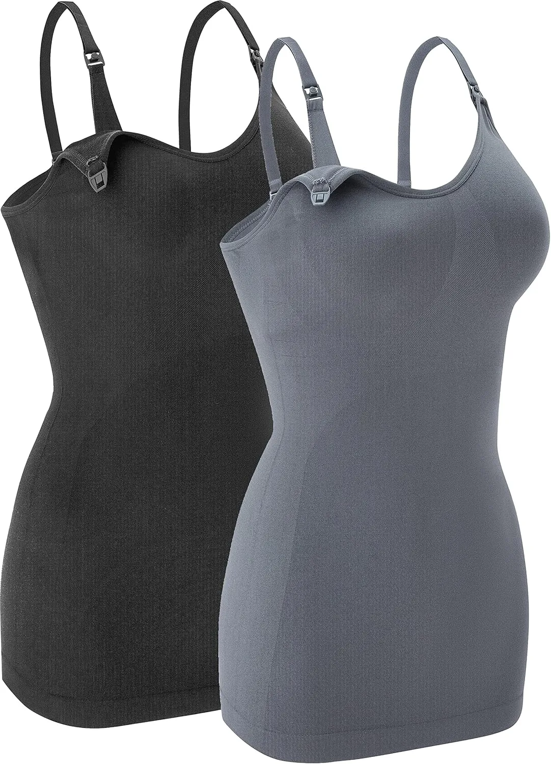 Nursing Tank Tops for Breastfeeding - Pregnancy Must Haves Maternity Camisoles with Built in Bra
