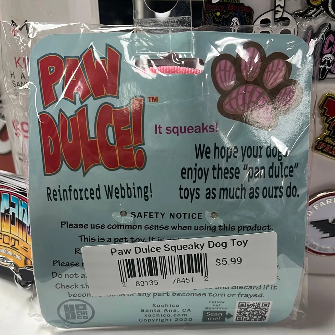 Paw Dulce Squeaky Dog Toy