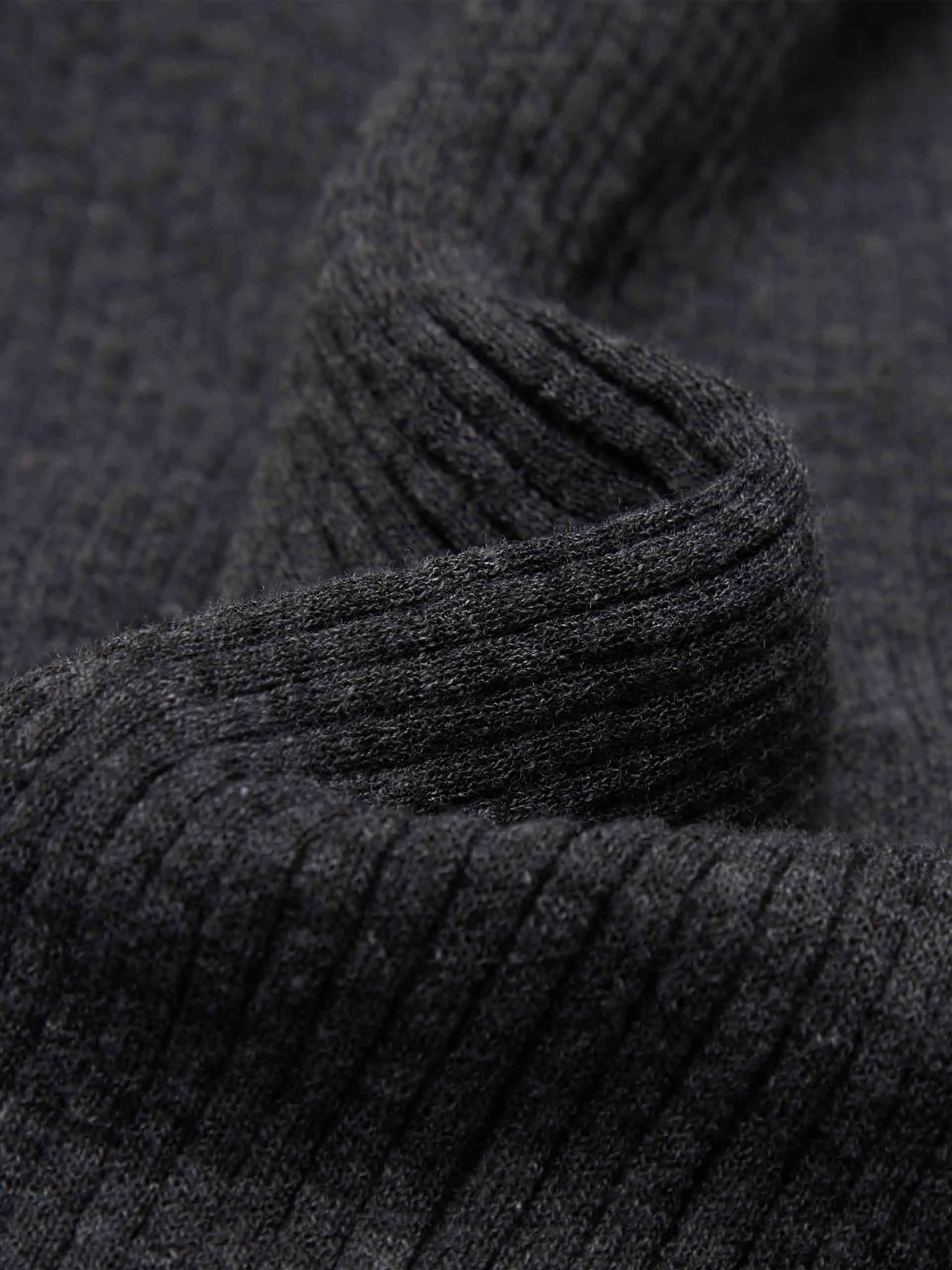 Polo Collar Knit Cardigan