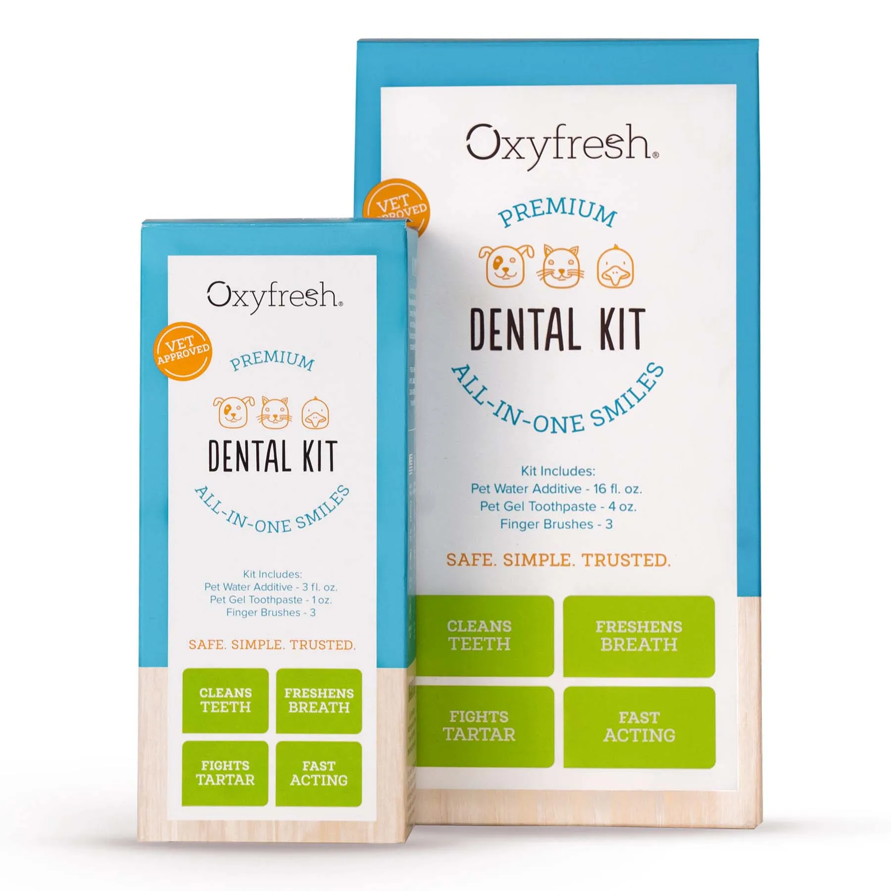 Premium Pet Dental Kit - Freshens Dog & Cat Bad Breath - Cleans Teeth
