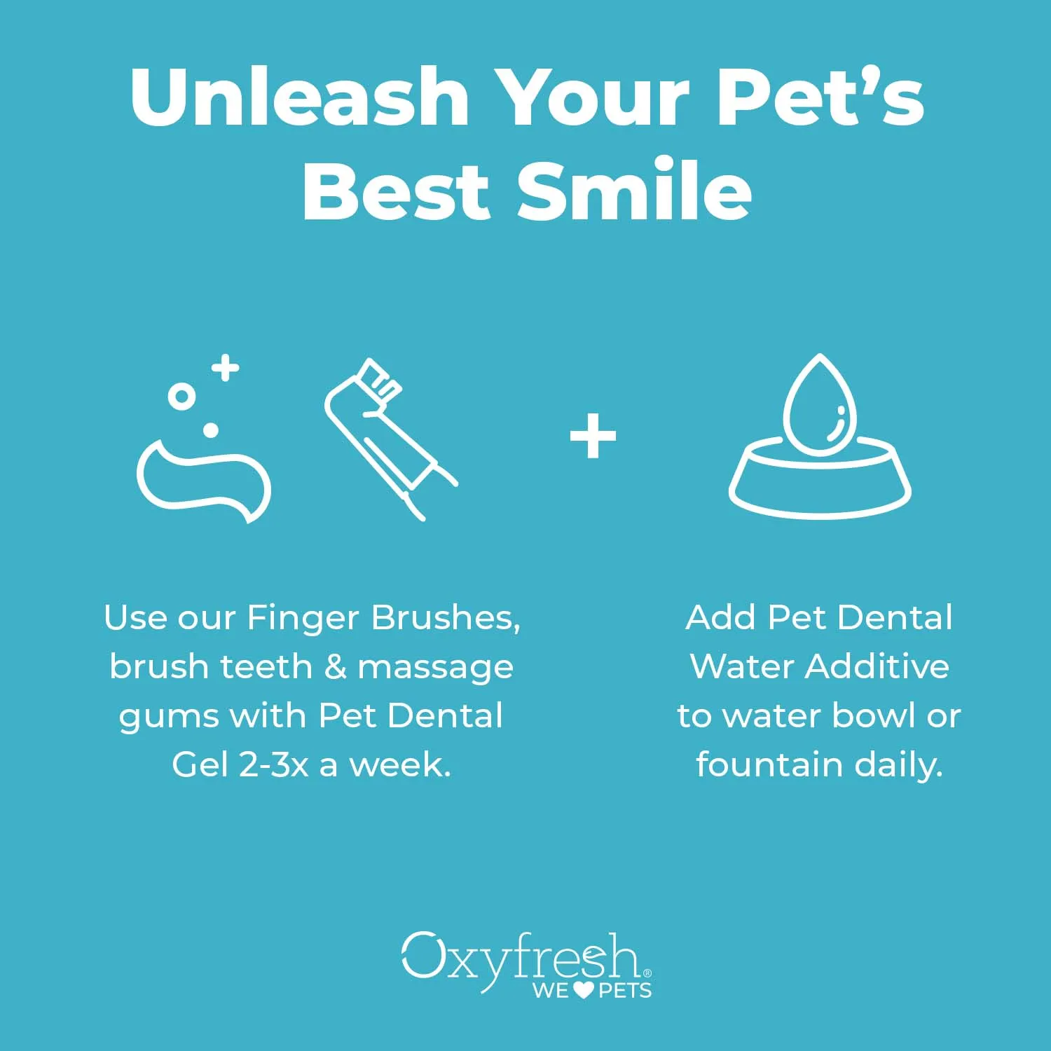 Premium Pet Dental Kit - Freshens Dog & Cat Bad Breath - Cleans Teeth
