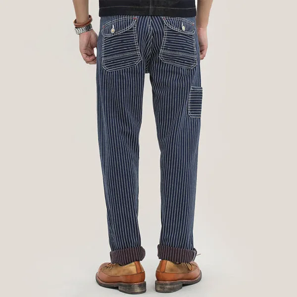 Retro Striped Jeans