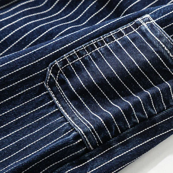 Retro Striped Jeans