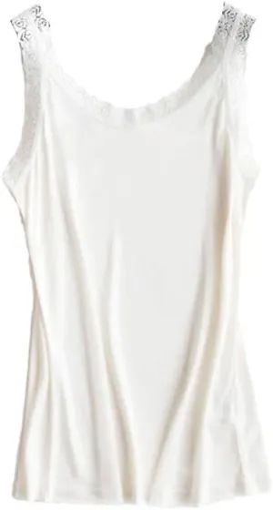 Rfmfkkg Women Silk Camis Lace Camisoles Bottoming Shirt Solid V-Neck Sleeveless Spaghetti Straps Blouse