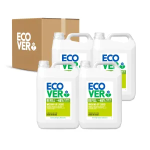 Sensitive Washing-Up Liquid Refill 5L- Lemon & Aloe (Carton of 4)