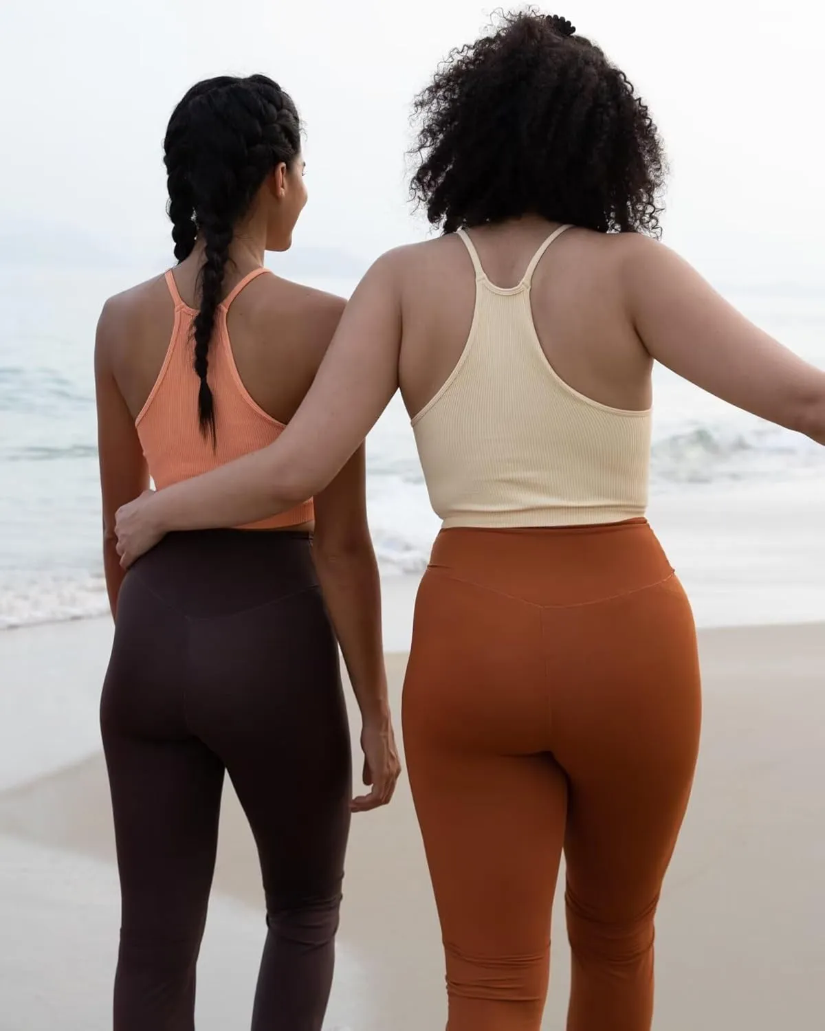 Sunzel Free to Be Tank, Crop Ribbed Tank Tops Seamless Racerback Camisoles No pad Camis Cropped Workout Gym Yoga