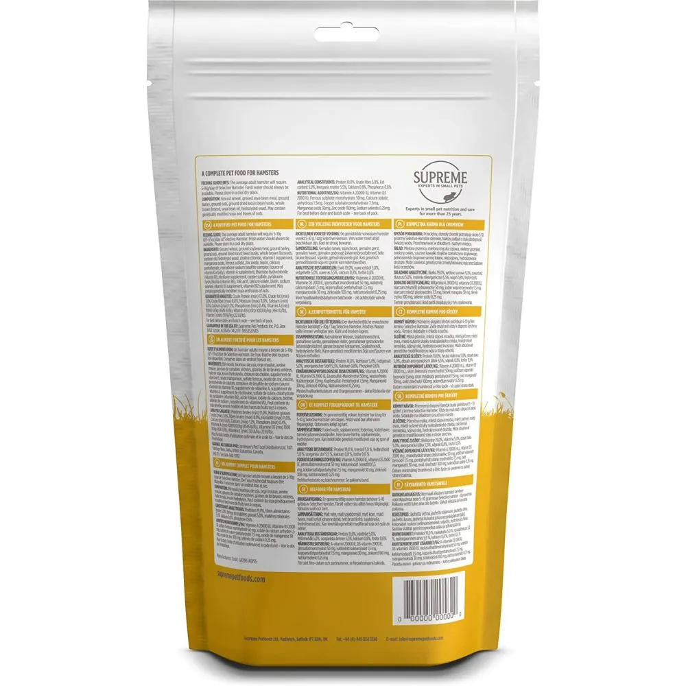 Supreme Science 350g Selective Hamster Food